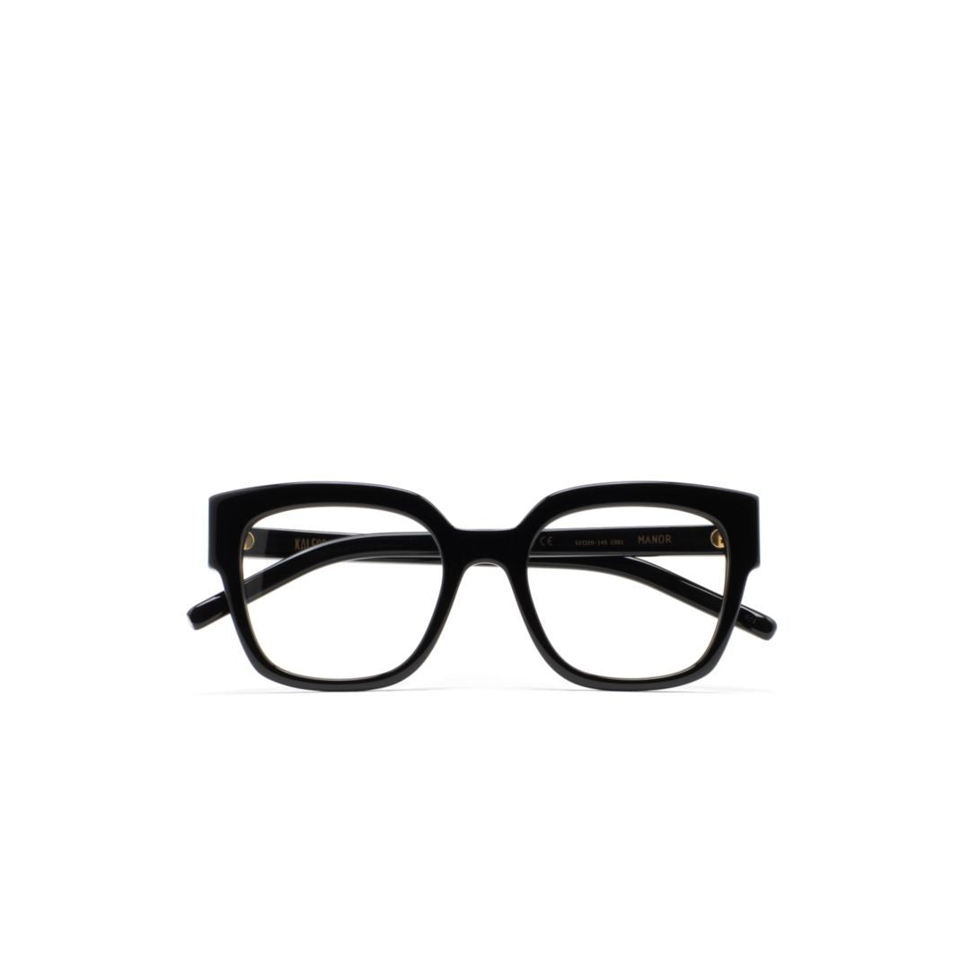 Kaleos Manor Bold Rectangular Frame Eyeglasses With Glossy Finish