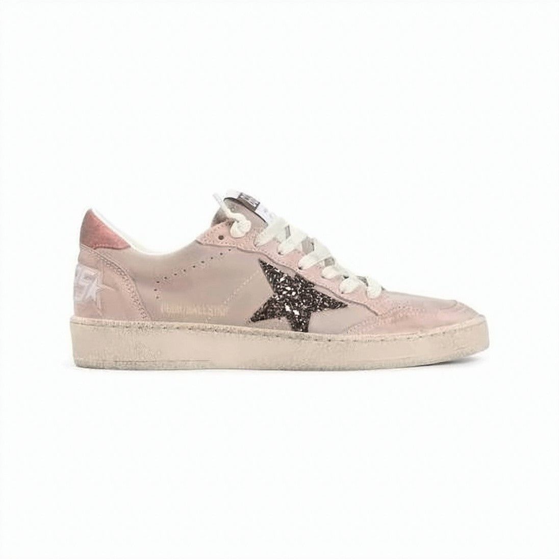 Golden Goose Suede Low-Top Sneakers With Distressed Finish