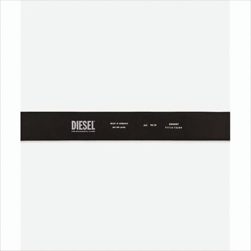 Diesel Cowhide Leather Belt With Oval Buckle Detail