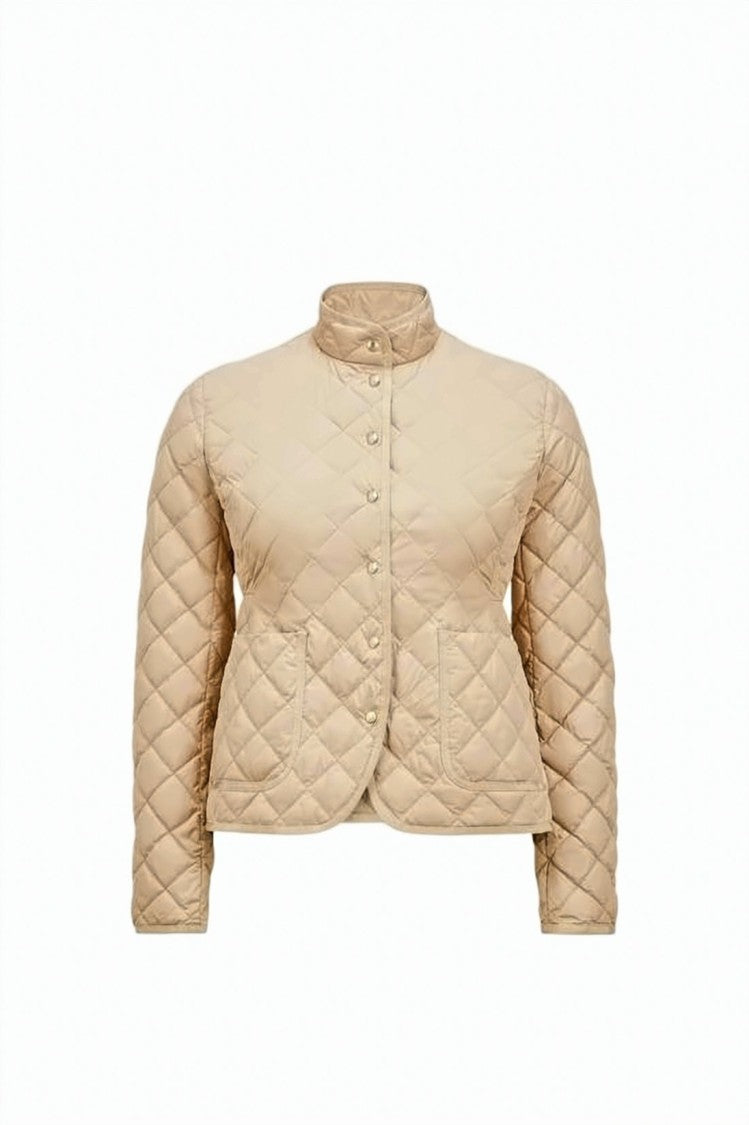 Moncler Fit And Flare Short Quilted Down Jacket