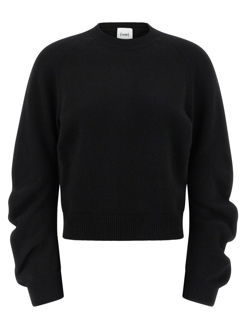 Nude Curved Sleeve Sweater