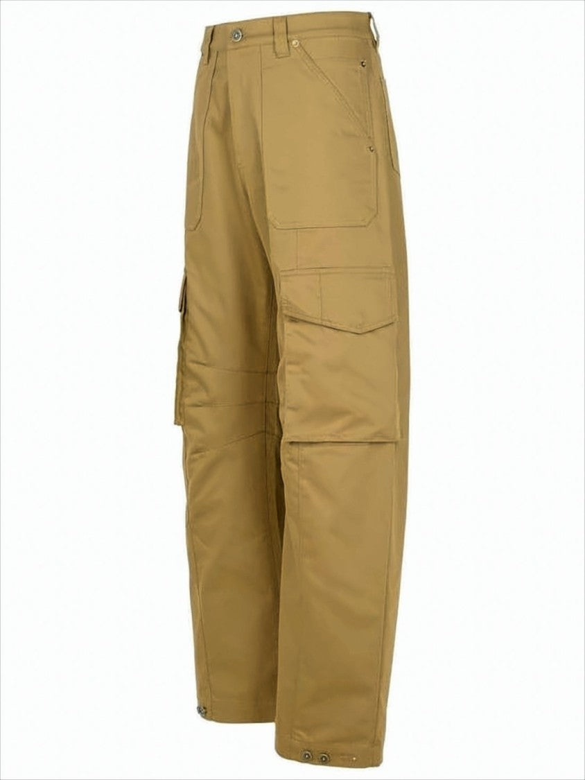 Golden Goose Relaxed Fit Brown Straight Pants