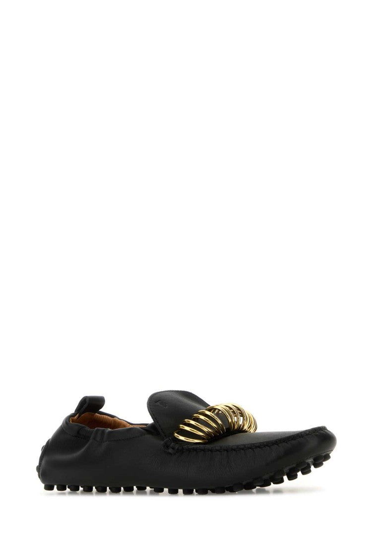 Tod's Black Leather Loafers