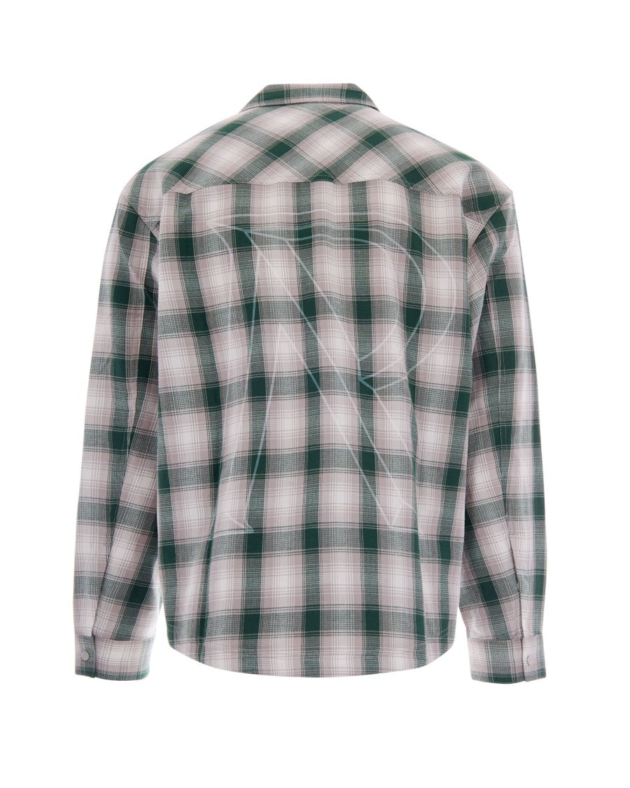 Represent Dark Green Waffle Flannel Shirt