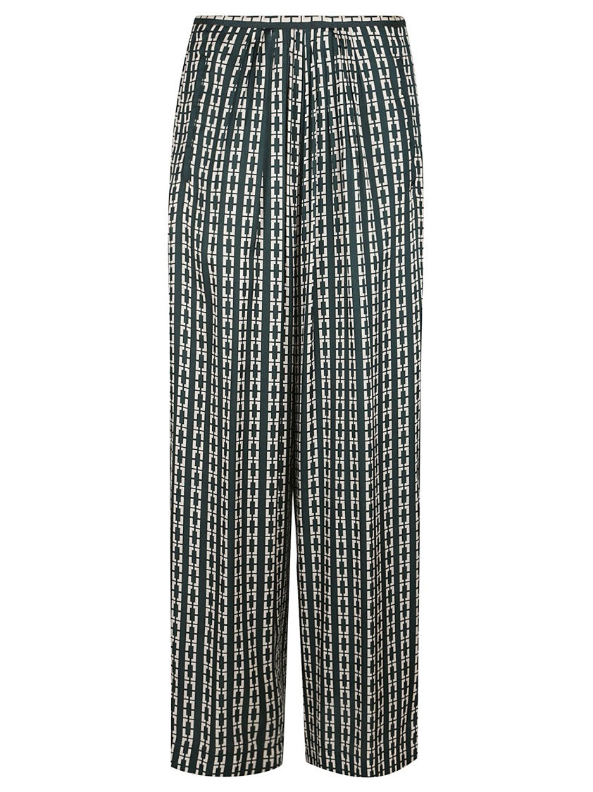 Forte Forte Wide-Leg Pants With Vertical Stripe Pattern