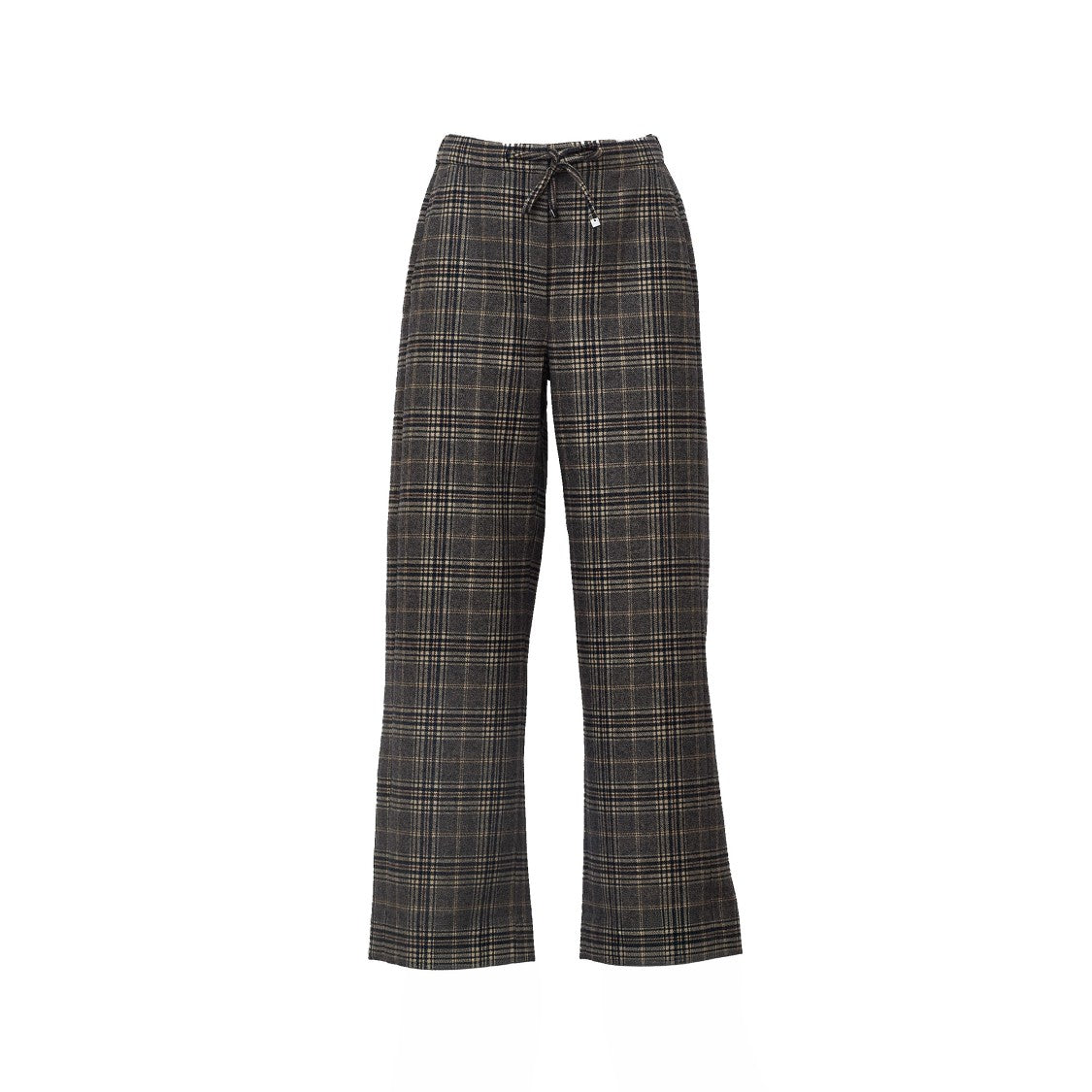 Max Mara Vischio Soft Check Wool Flannel Sweatpants