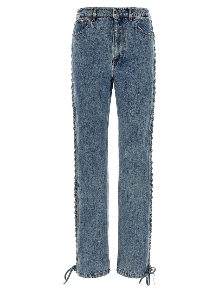 Rotate Birger Christensen 'Laced Straight Leg' Jeans