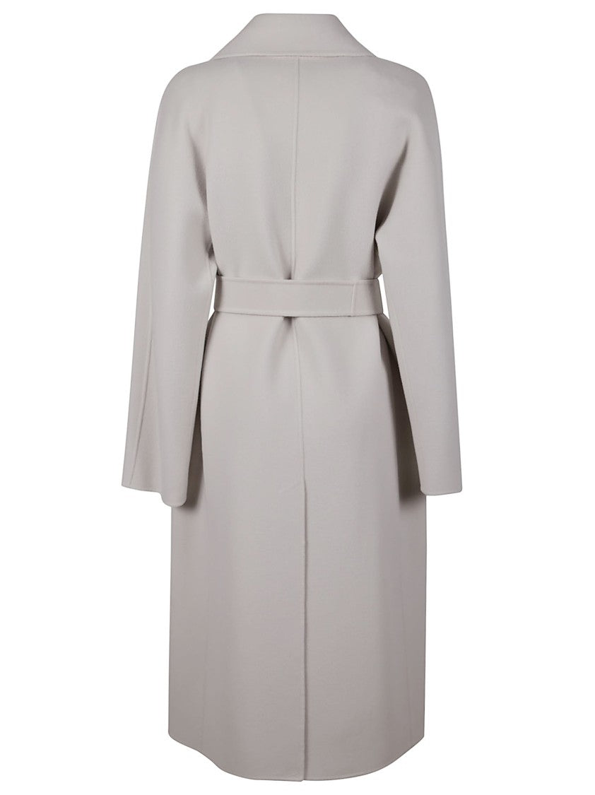 Max Mara Double-Breasted Long Coat With Tailored Silhouette