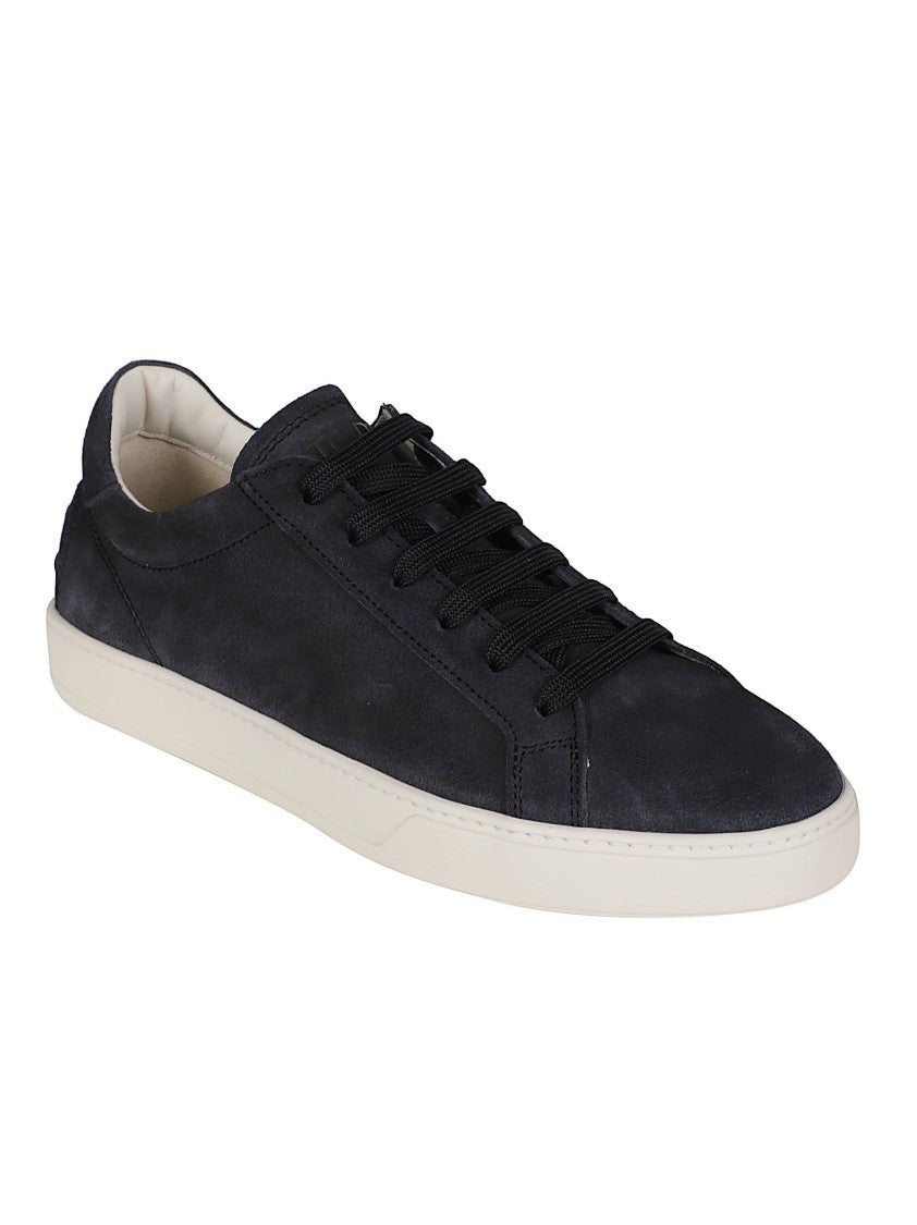 Tod's Low-Top Calf Leather Sneakers With Contrasting Sole