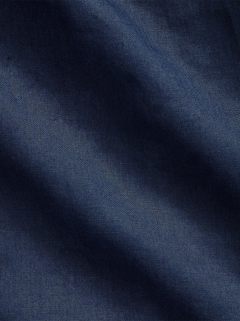Polo Ralph Lauren Deep Blue Sport Shirt Tailored Linen Shirt