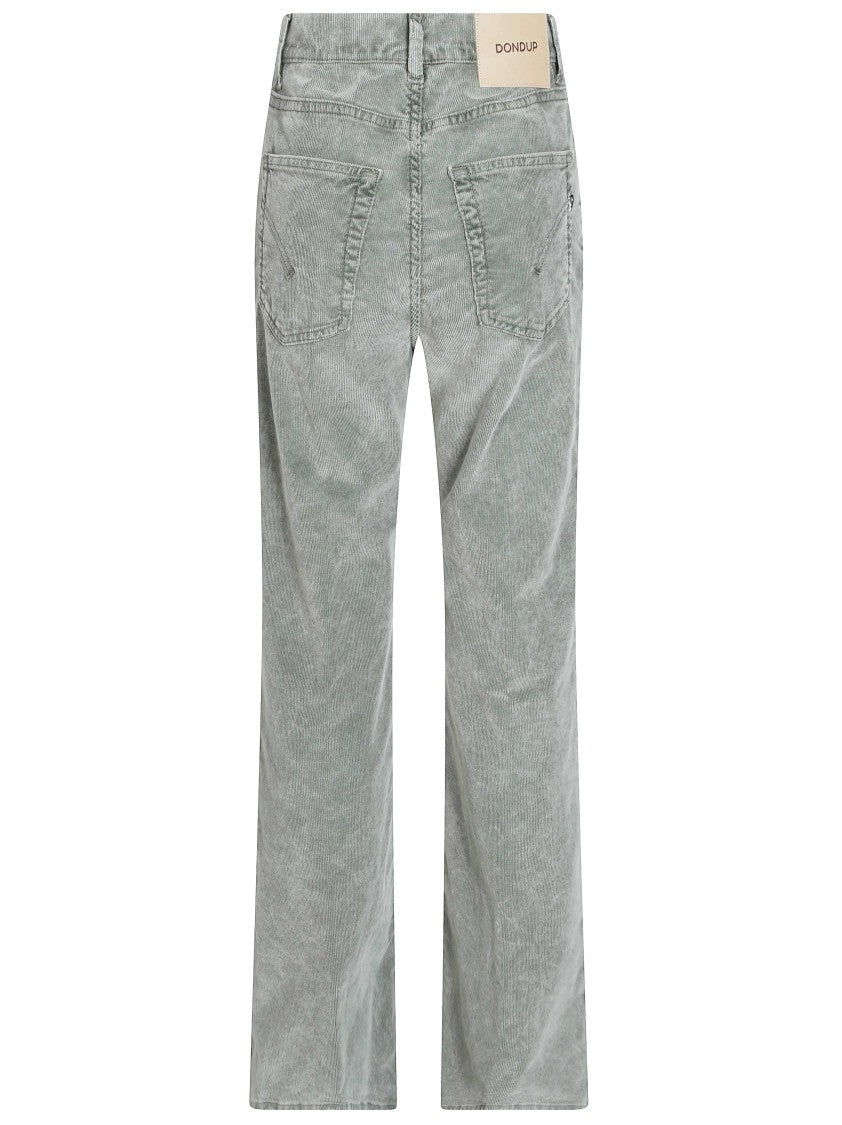 Dondup Amber Needlecord Wide-Leg Pants