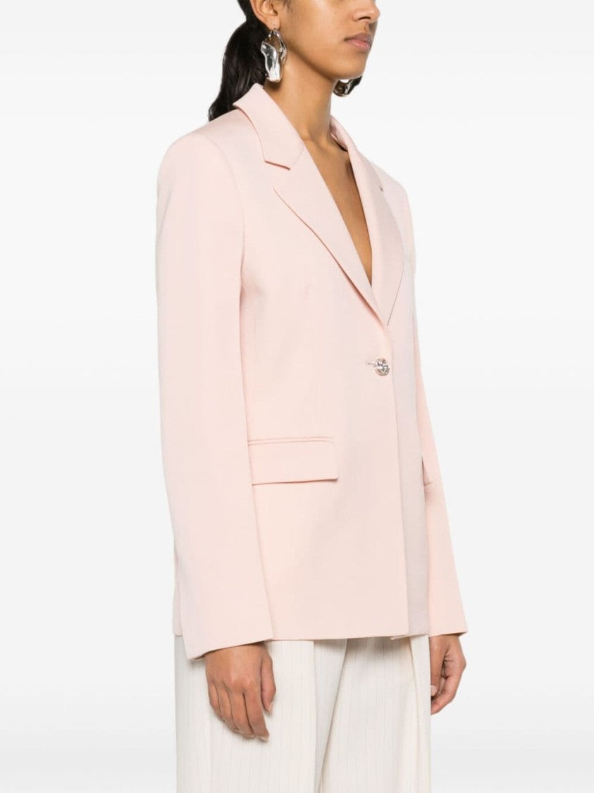 Lanvin Peach Pink Wool Interlock Jacket