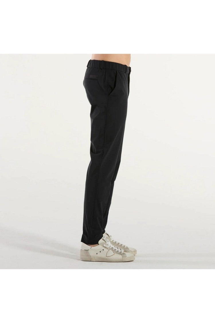 Rrd Black Slim Fit Stretchy Tailored Trousers