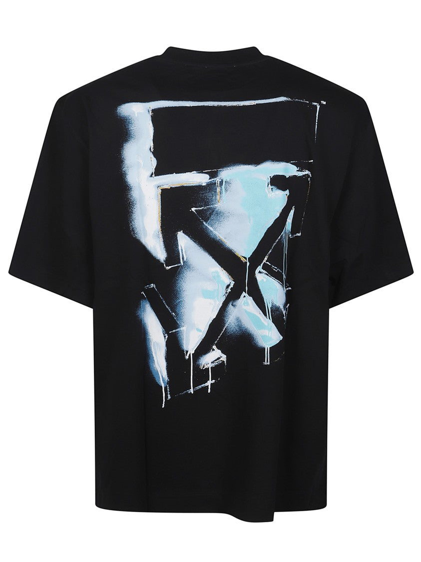 Off-White Black 3D Design Cotton T-Shirt