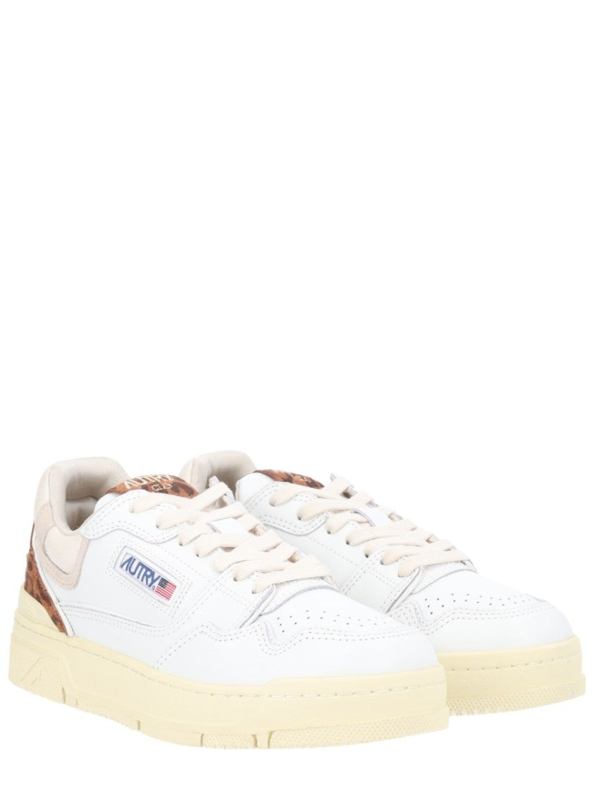 Autry Clc Low Leather Leopard Sneakers