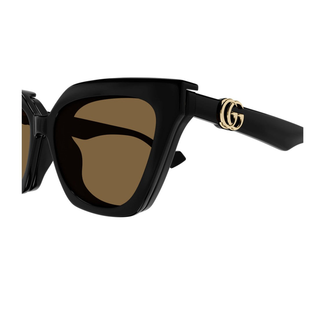 Kering Eyewear S.P.A. Black Emblem Injected Square Sunglasses