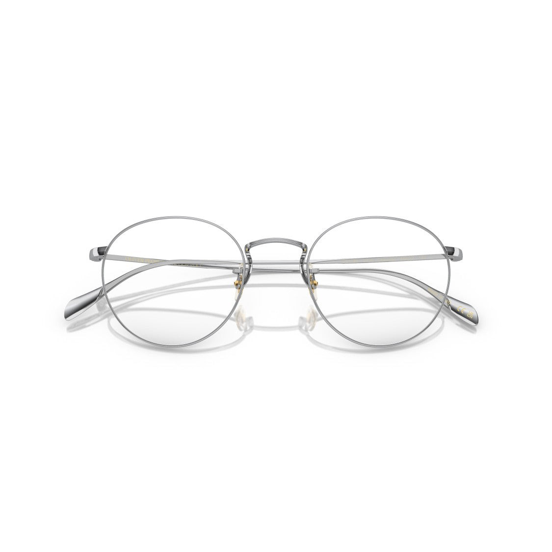 Oliver Peoples 0Ov1186 Thin Round Metal Eyeglasses With Adjustable Nose Pads