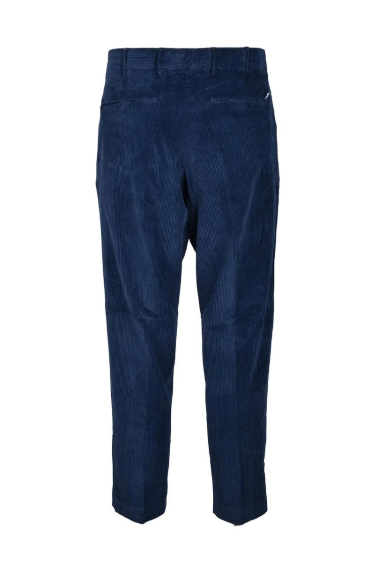 Pt Torino Trousers Cotton Lyocell Stretch - Blue