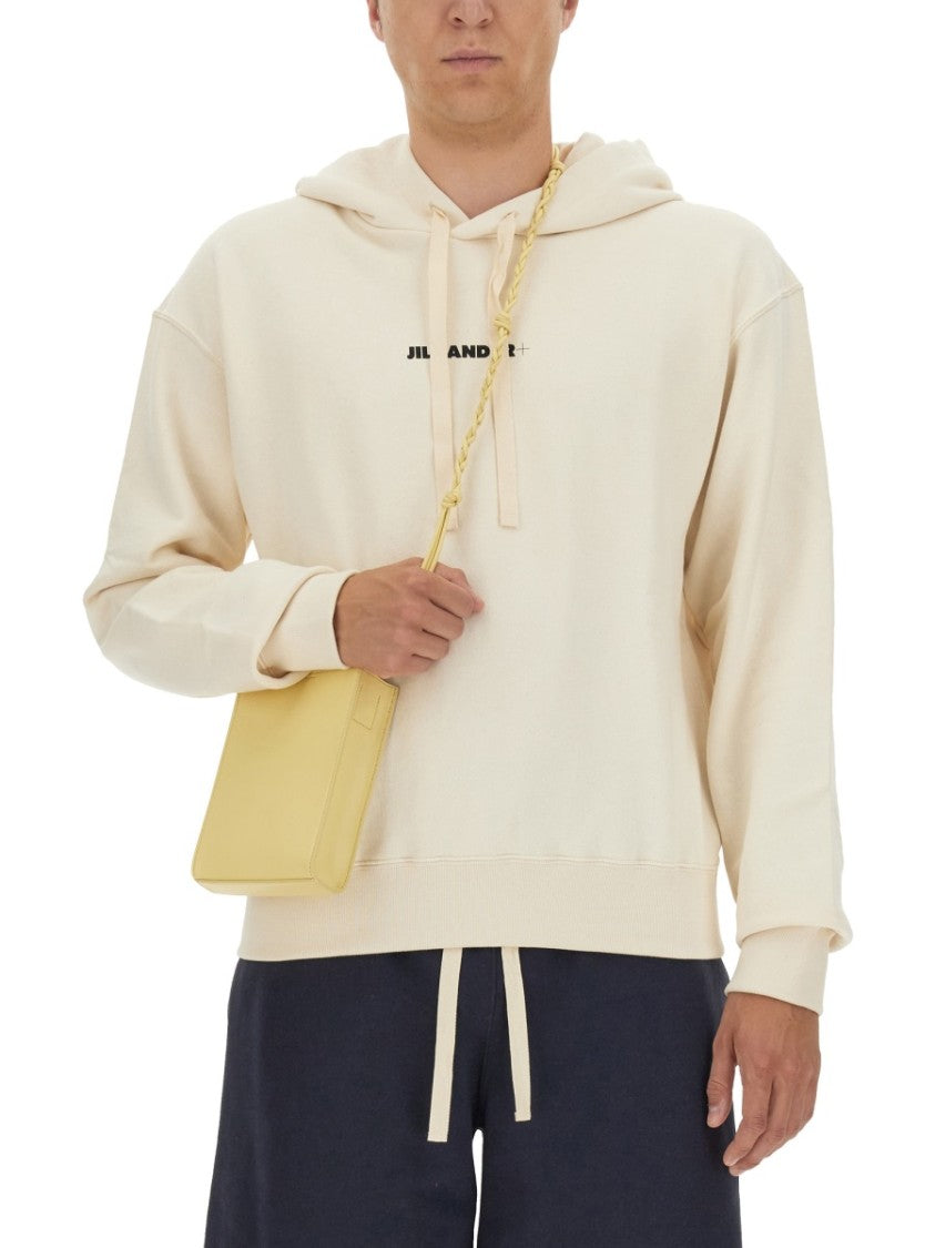 Jil Sander Casual Hooded Sweatshirt With Subtle Logo