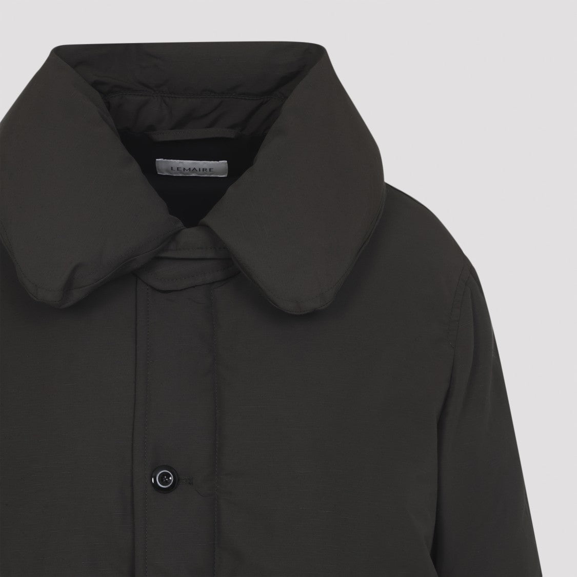 Lemaire Dark Espresso Brown Short Puffer Blouson