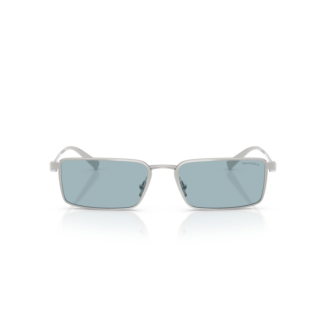 Tiffany & Co. Tf3121kb Sunglasses Rectangular Silver - Blue