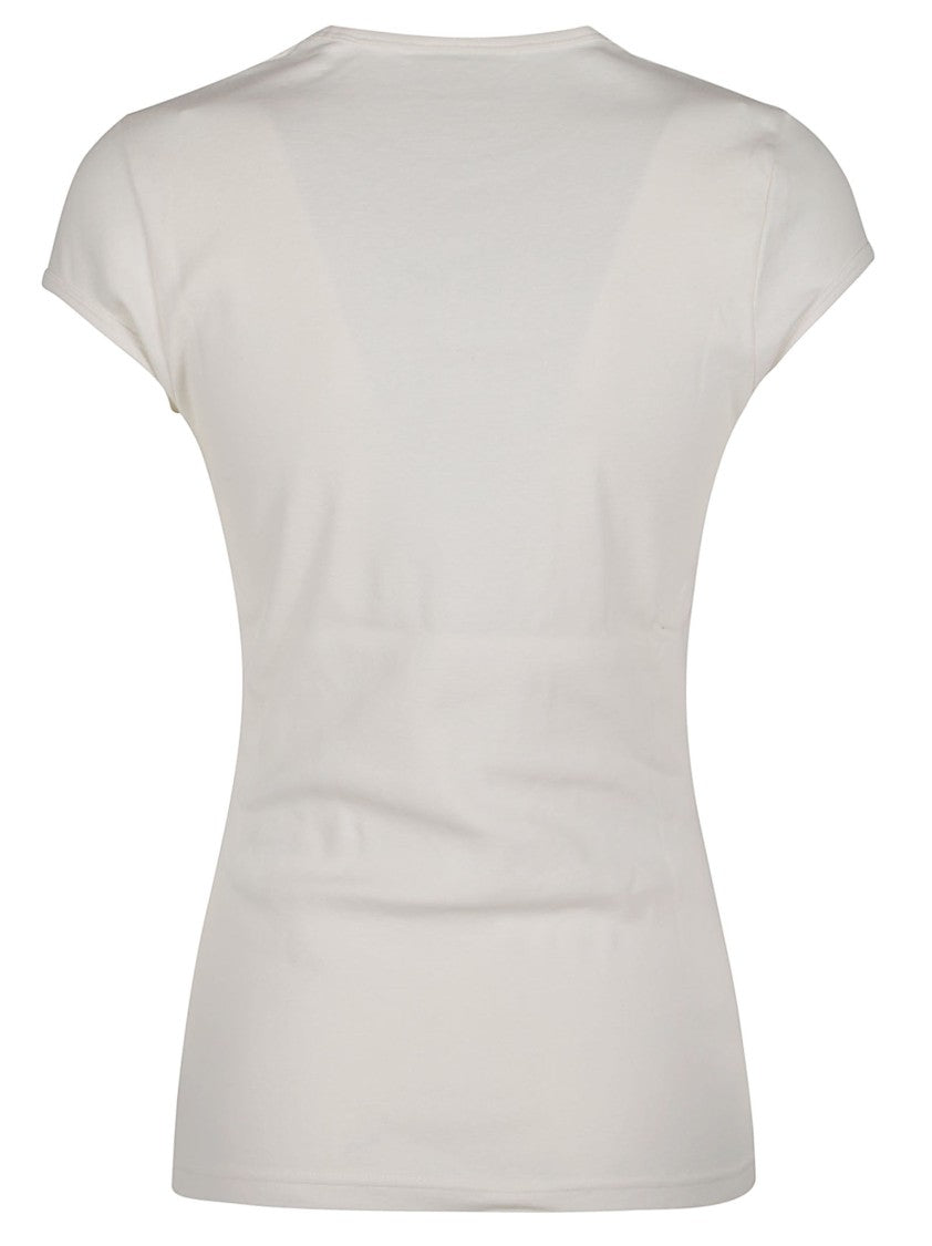 Courrèges White Baby Fitted Cotton T-Shirt