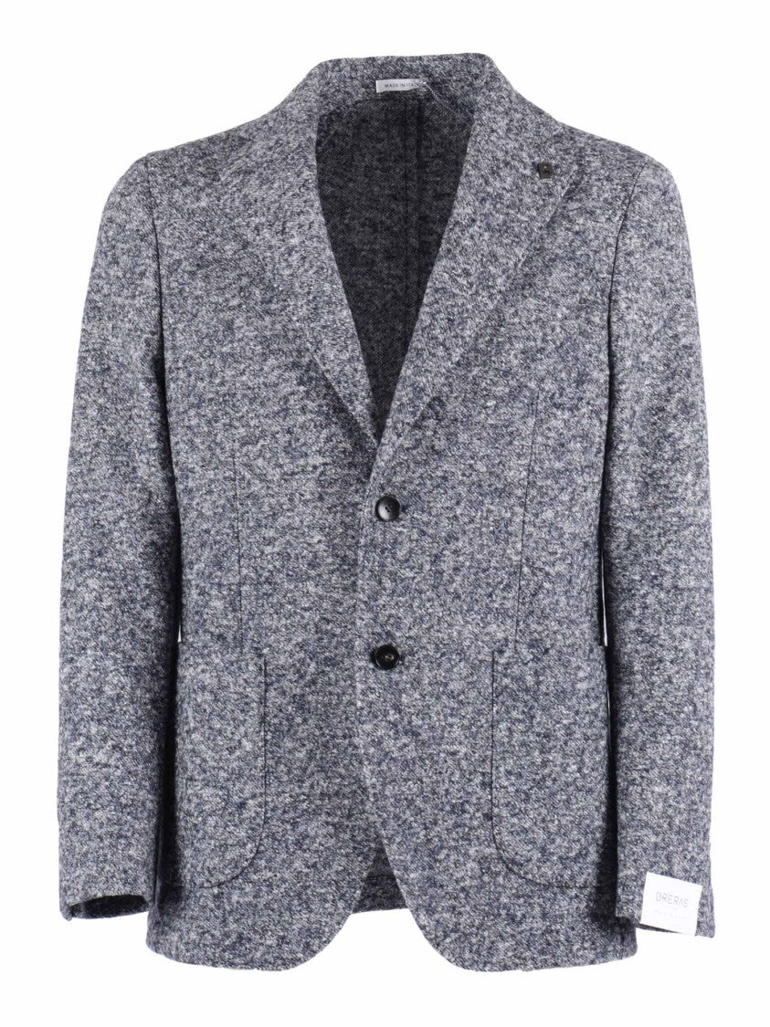 Breras Tailored Structured Blazer With Notched Lapels