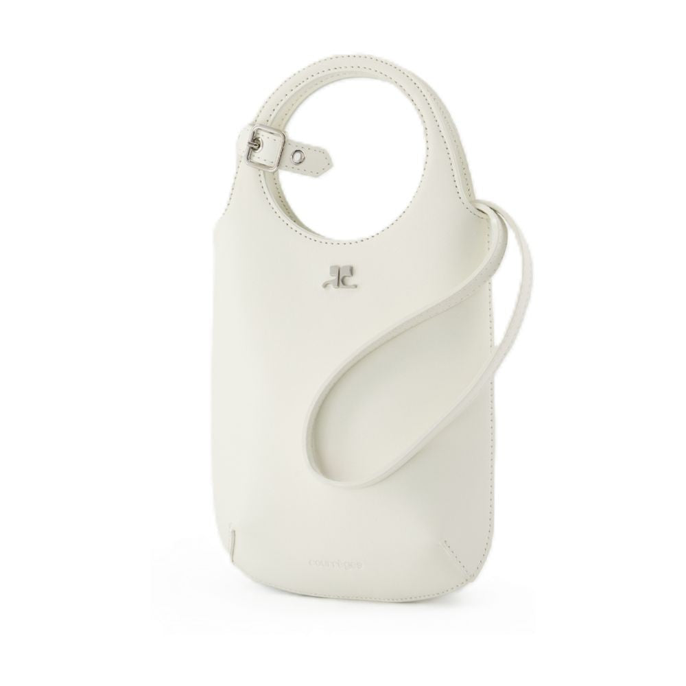 Courrèges Slim Holy Purse - Leather - White