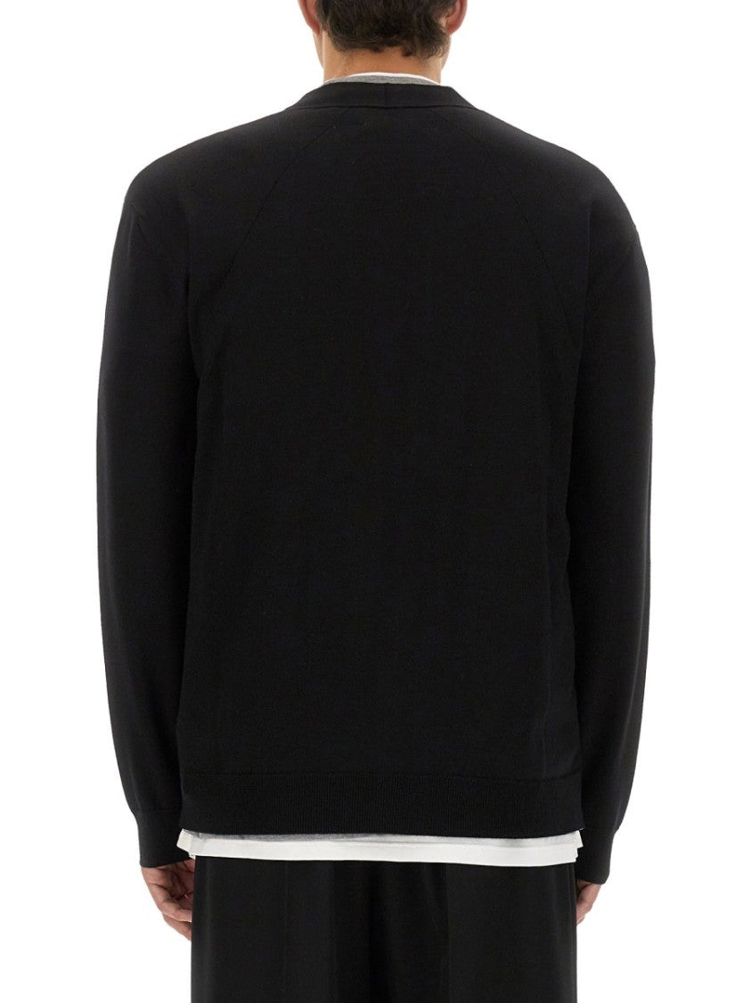 Jil Sander Classic V-Neck Merino Wool Cardigan