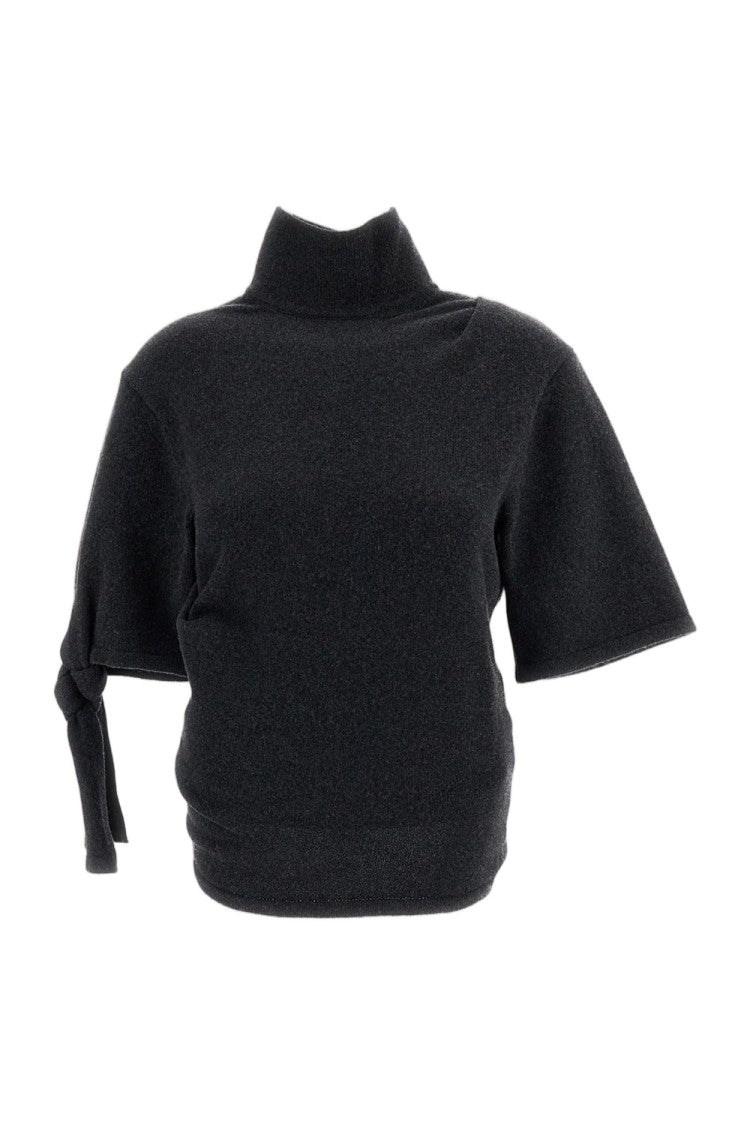 Jacquemus Grey La Maille Fiocco Merino Wool Cashmere Top