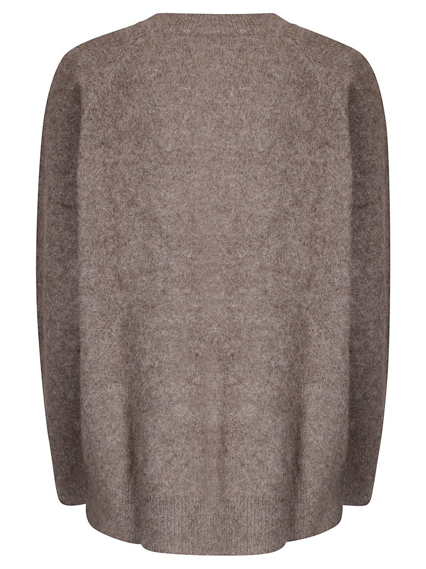 P.A.R.O.S.H. Oversized Wool Sweater With Wide Round Neckline