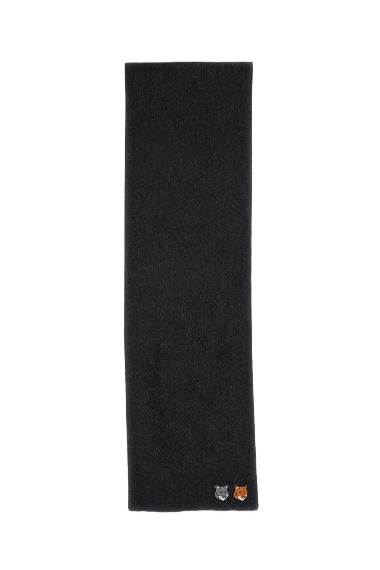 Maison Kitsuné Double Fox Head Virgin Wool Scarf
