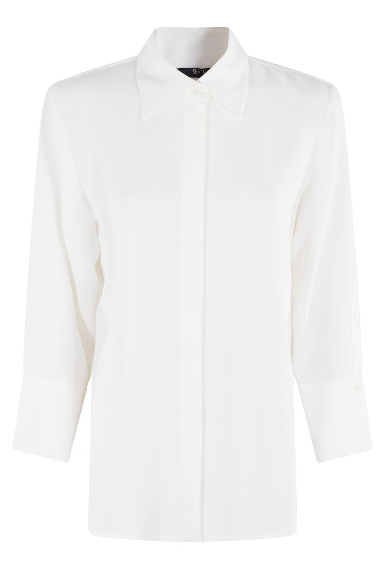 Seventy Cady Crepe Viscose Stretch Shirt