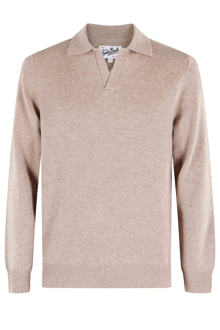 Mc2 Saint Barth Knit Long Sleeve Polo