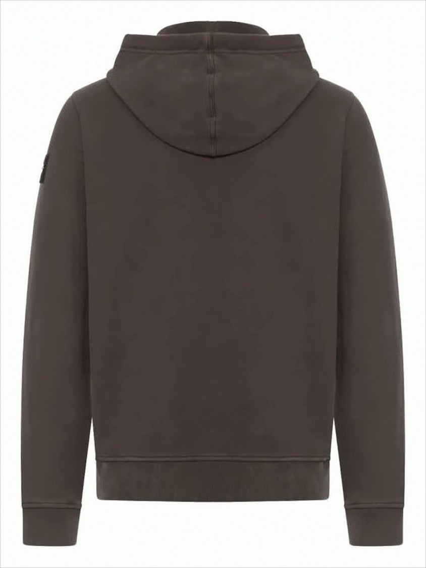 Stone Island Classic Fit Dark Brown Hoodie