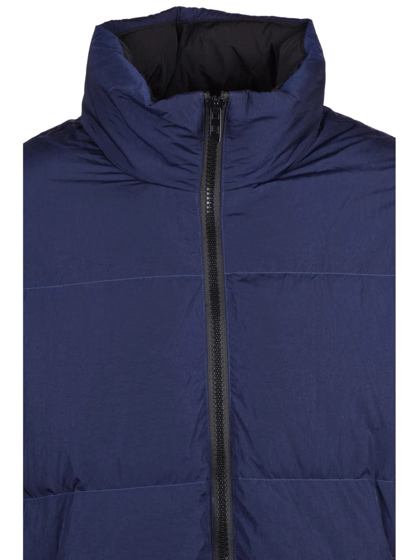 Diesel Blue Nylon Padded Down Jacket