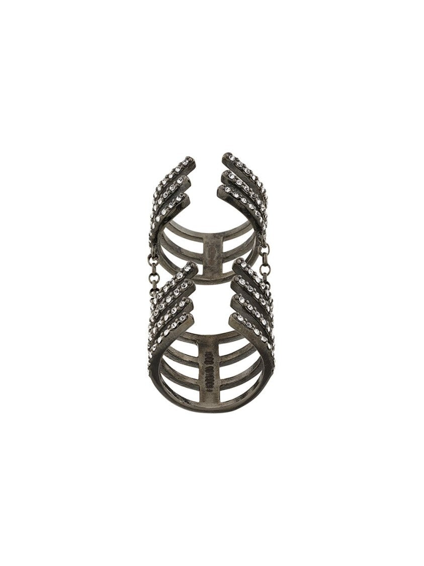 Federica Tosi Bijoux Argento Ring With Intricate Multi-Band Design