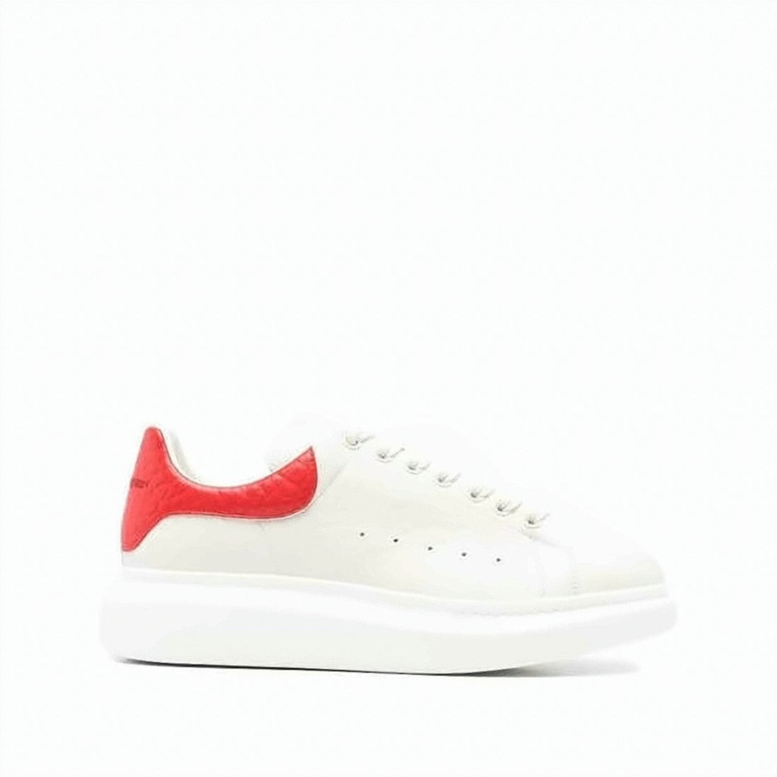 Alexander Mcqueen Oversized Smooth Leather Sneakers With Sole