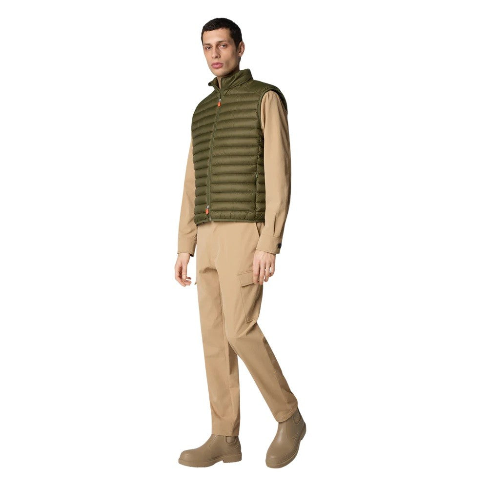 Save The Duck Quilted Vest Stand-Up Collar