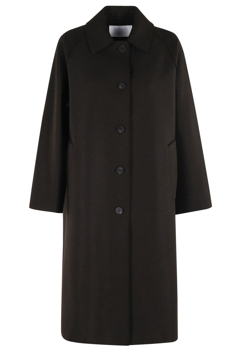 Harris Wharf London Pressed Wool Balmacaan Coat