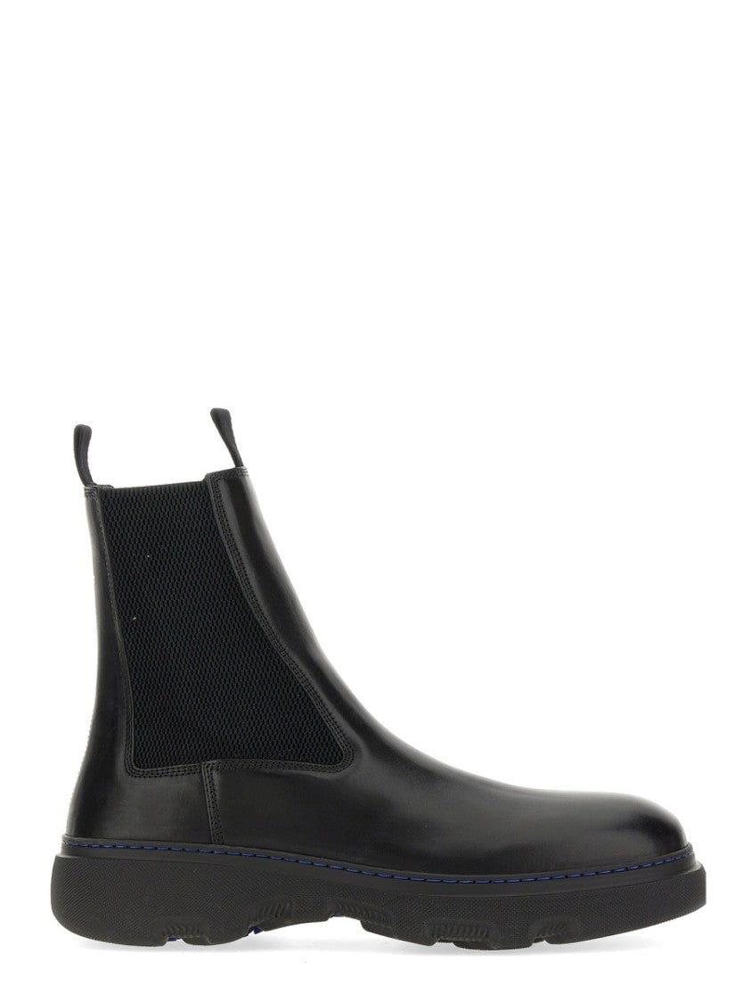 Burberry Calf Grain Leather Boots