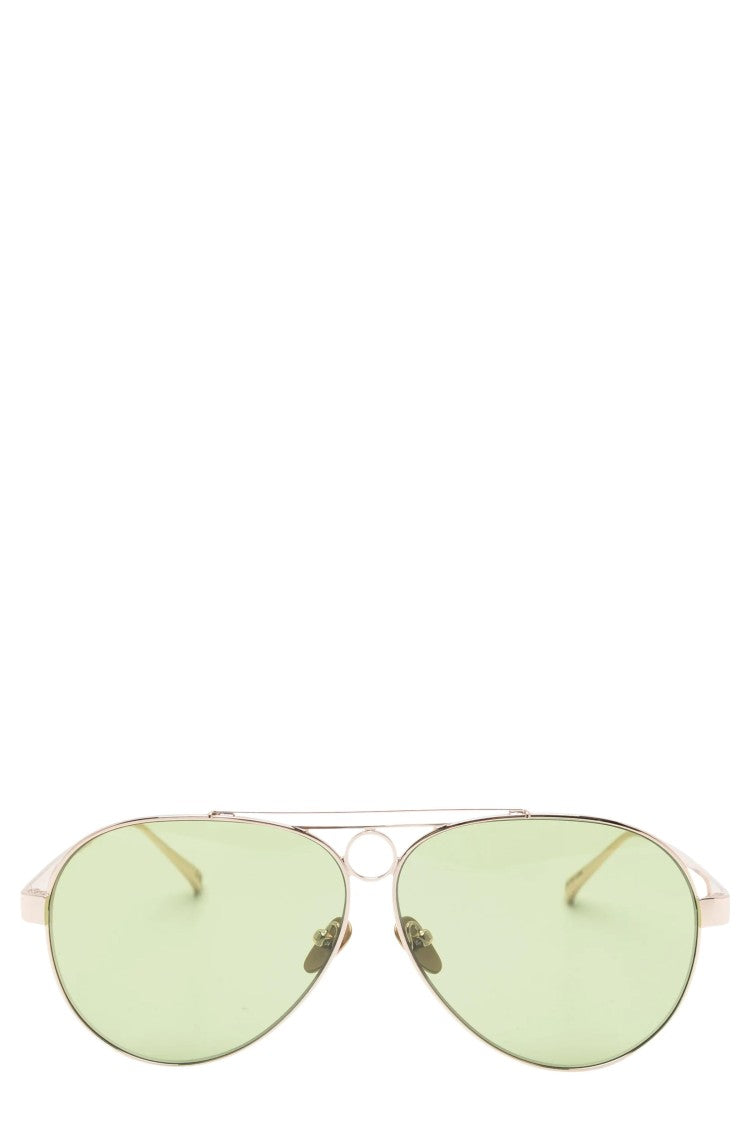 Face.Hide Hunter Gold Frame Green Lens Sunglasses