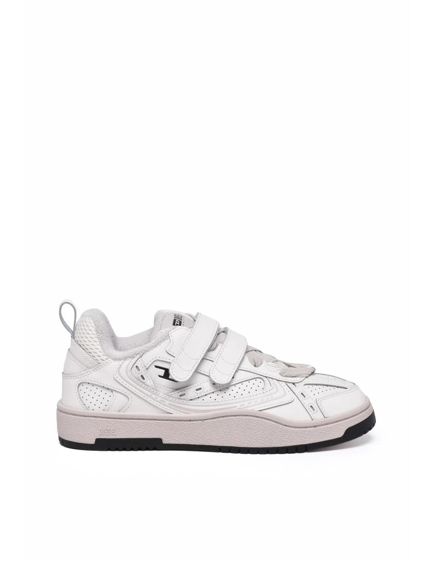Diesel White Polyester-Blend Ukiyo Sneakers