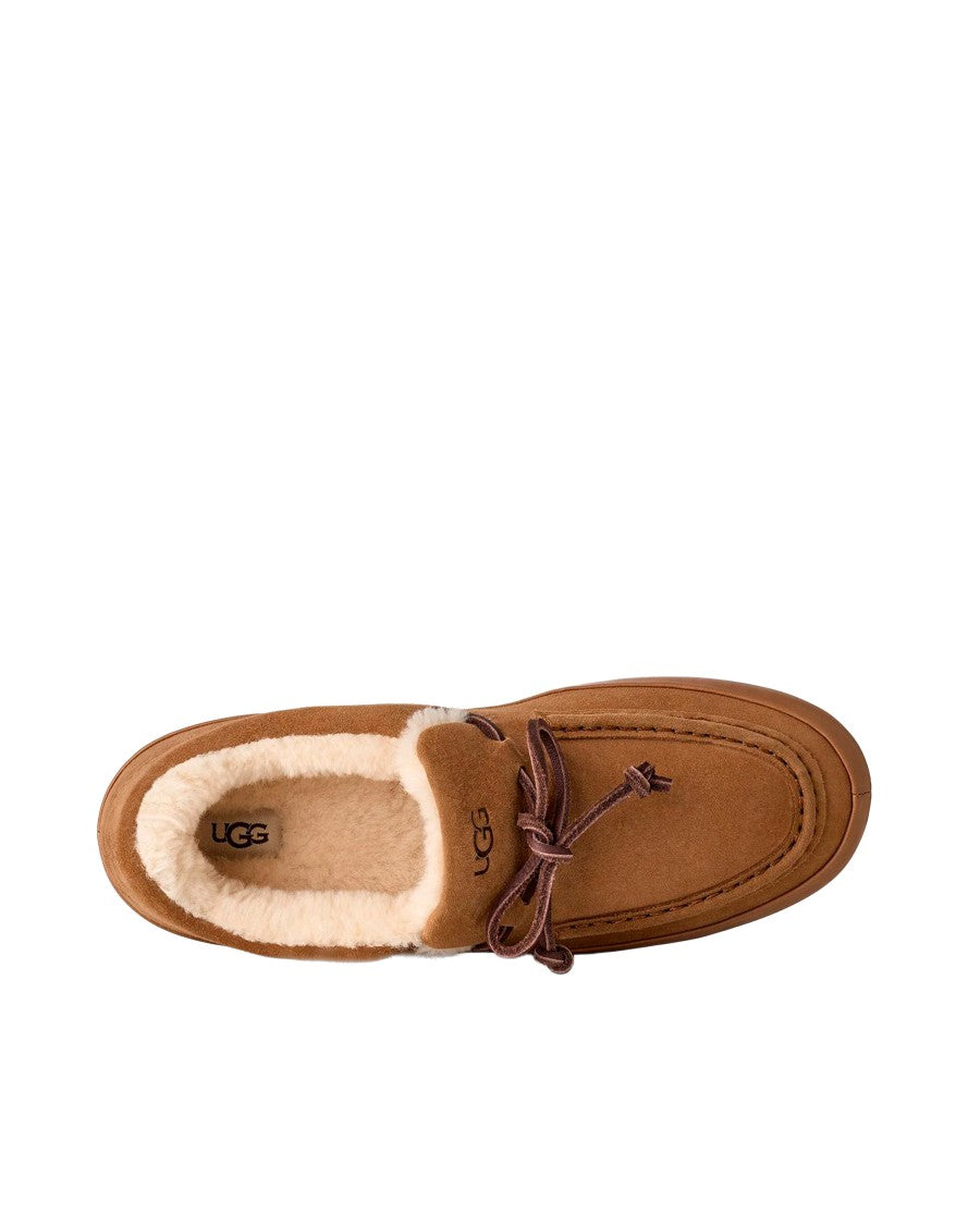 Ugg Chestnut Quill Slip-On Uggplush Suede Loafers