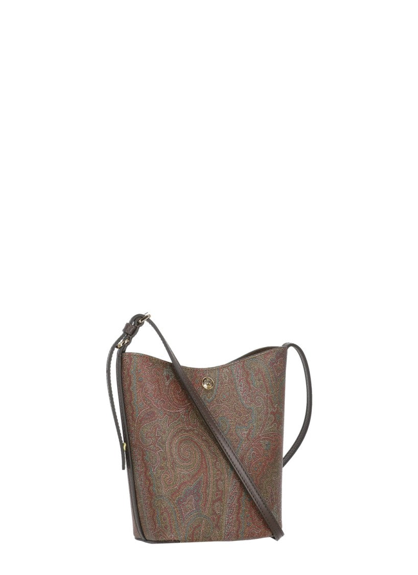 Etro Compact Shoulder Bag With All-Over Paisley Pattern