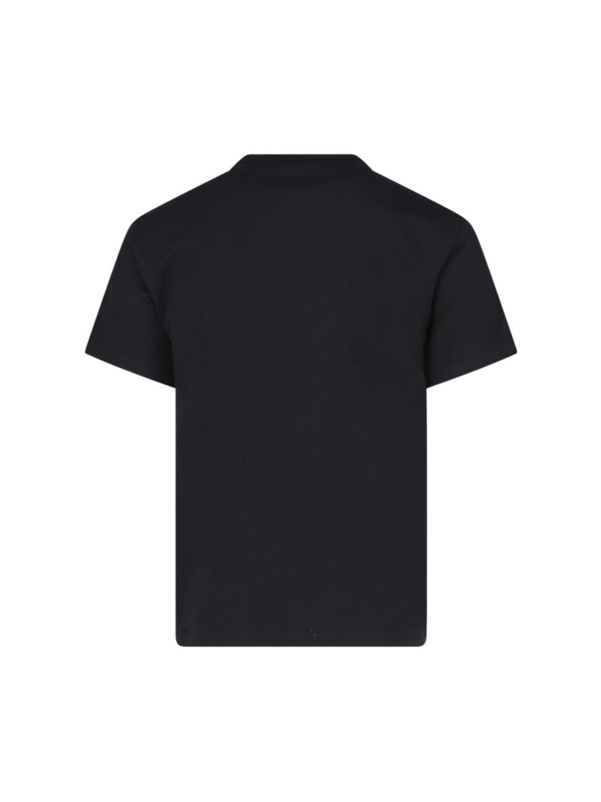 Alexander Mcqueen "Varsity" Black Cotton T-Shirt