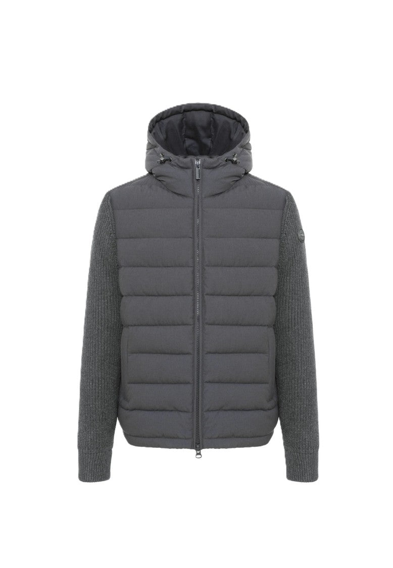 Colmar Padded Hooded Knitted Sleeves Quilted Jacket