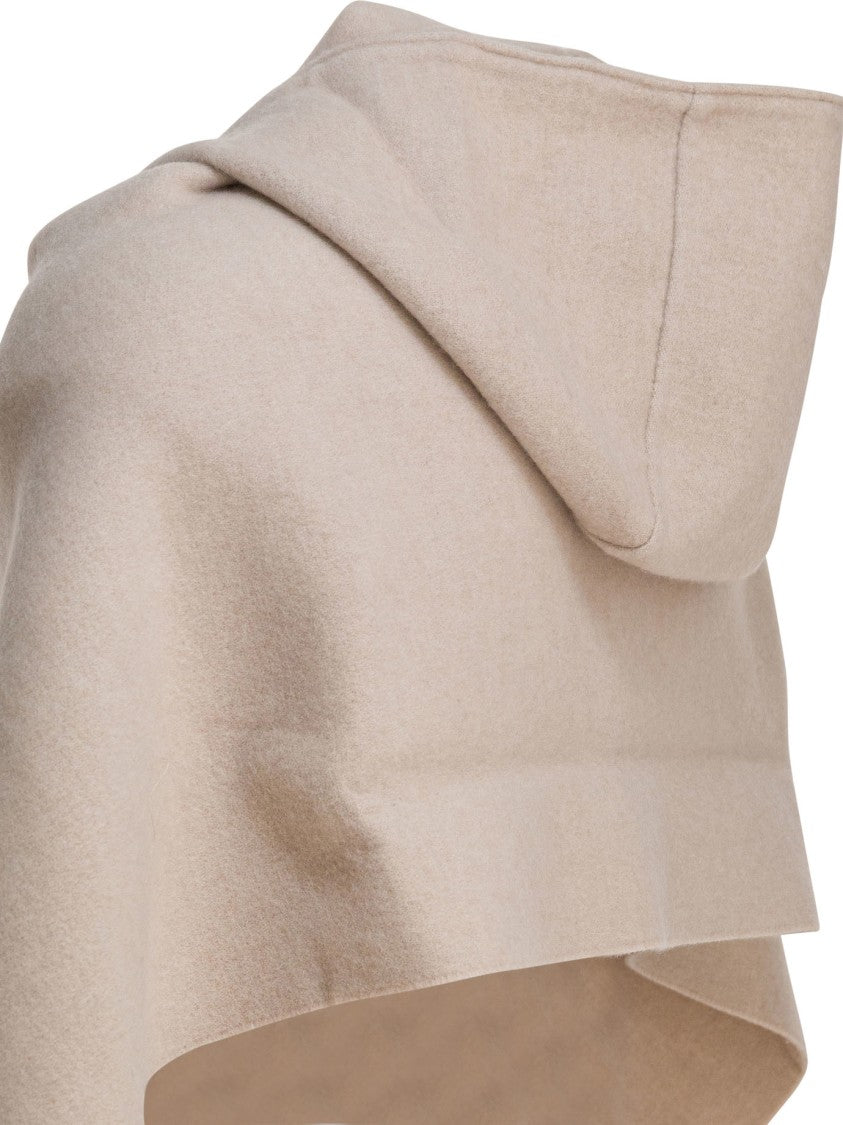 Brunello Cucinelli Wool And Cashmere Hooded Scarf