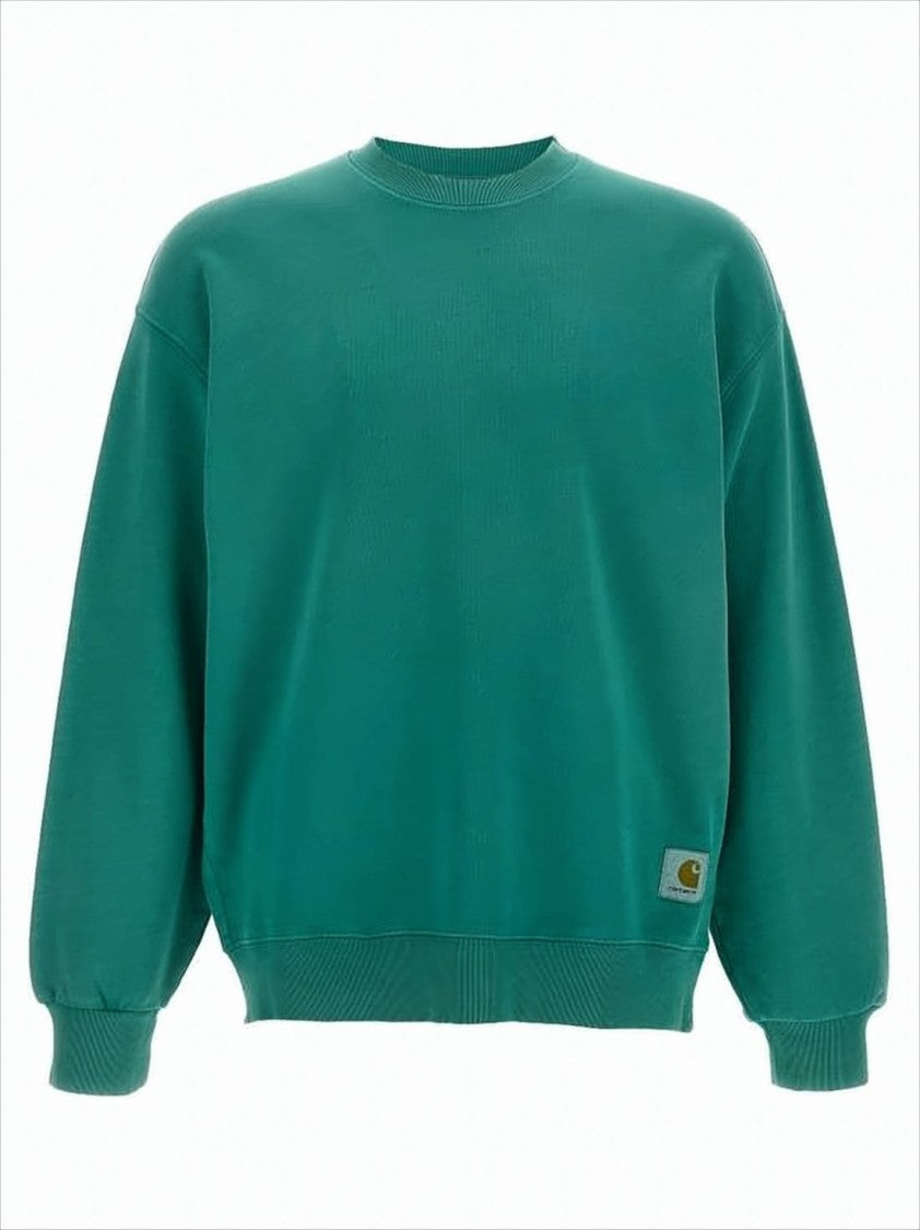 Carhartt Wip Long-Sleeve Teal Green Sweatshirt