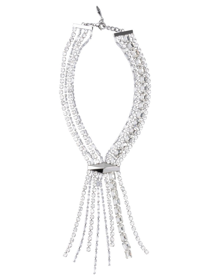Jimmy Choo Cascading Silver Crystal Jewelry
